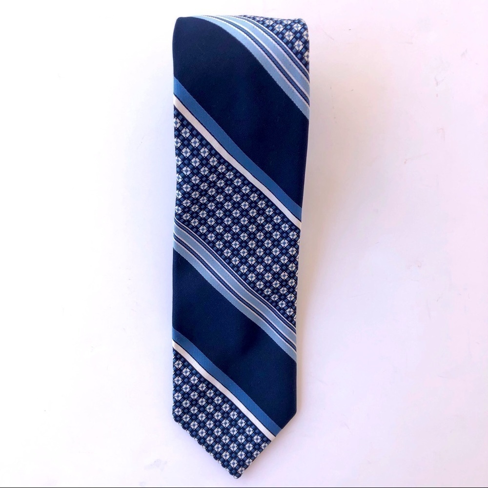 Givenchy Vintage Blue Tie Designer Stripes Men